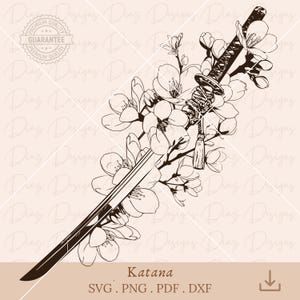 katana sword svg, Japanese samurai svg, ninja sword svg, samurai png cut file, samurai clipart, ninja clipart, samurai warrior png cricut