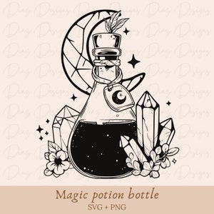 Witch potions svg, witch potions png, magic potion png, witches bottle svg, mystic svg, witch potion clipart, magic potion svg, alchemy png