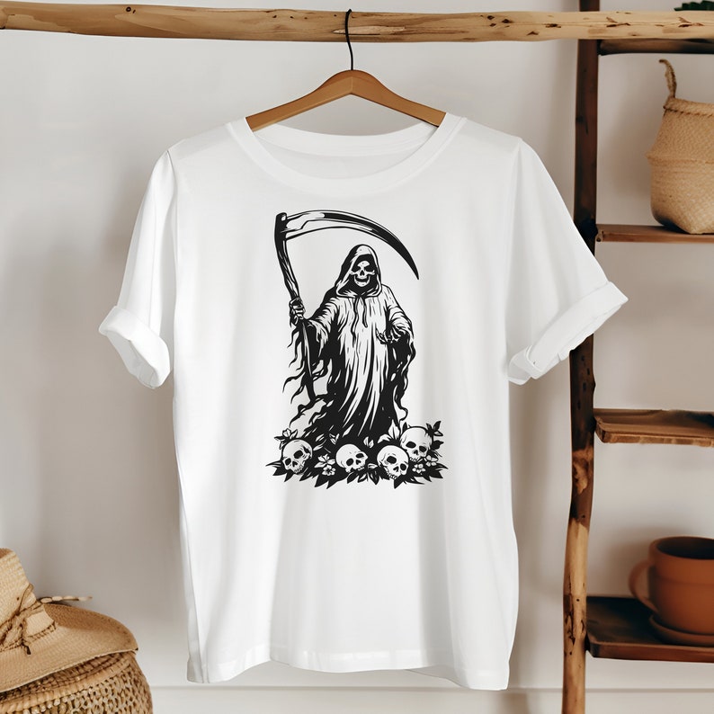 Totenkopf T-Shirt Biker Herren Gothic Tattoo Motorrad Rock