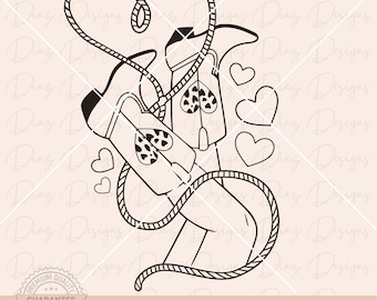 Cowboystövlar svg, blommiga cowboystövlar png, alla hjärtans dag svg, stövlar klippfil, Vilda västern png, möhippa png, fest png.