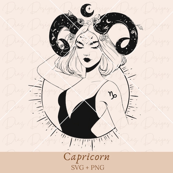 Signo zodiaco Capricornio svg, simbolo capricornio png, archivo corte capricornio , horoscopo svg, astrologia clipart, capricornio clipart.