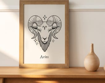 Sterrenbeeld Ram (Aries) SVG, Ram-symbool SVG, Ram-horoscoop SVG, Ram-vector, Ram-snijbestand, astrologie-clipart-icoon, Ram-clipart.