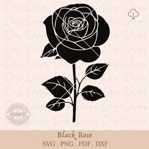 Black rose svg, rose svg bundle, roses tattoo clipart, black rose clipart, wildflower svg, floral tattoo cricut svg, black roses cricut.