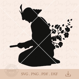 Samurai harakiri svg, guerreiro samurai png, samurai seppuku cricut, clipart de samurai, vetor de espada de samurai, clipart de samurai.