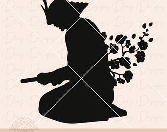 Samurai Harakiri SVG, Samurai Warrior PNG, Samurai Seppuku cricut, Samurai clipart, Samurai zwaard vector, Samurai clipart.