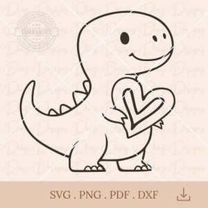 Dinosaurios corazon svg, lindo t-rex svg, contorno dinosaurio infantil png, dinosaurios para colorear, Jurásico clipart, Triceratops svg.