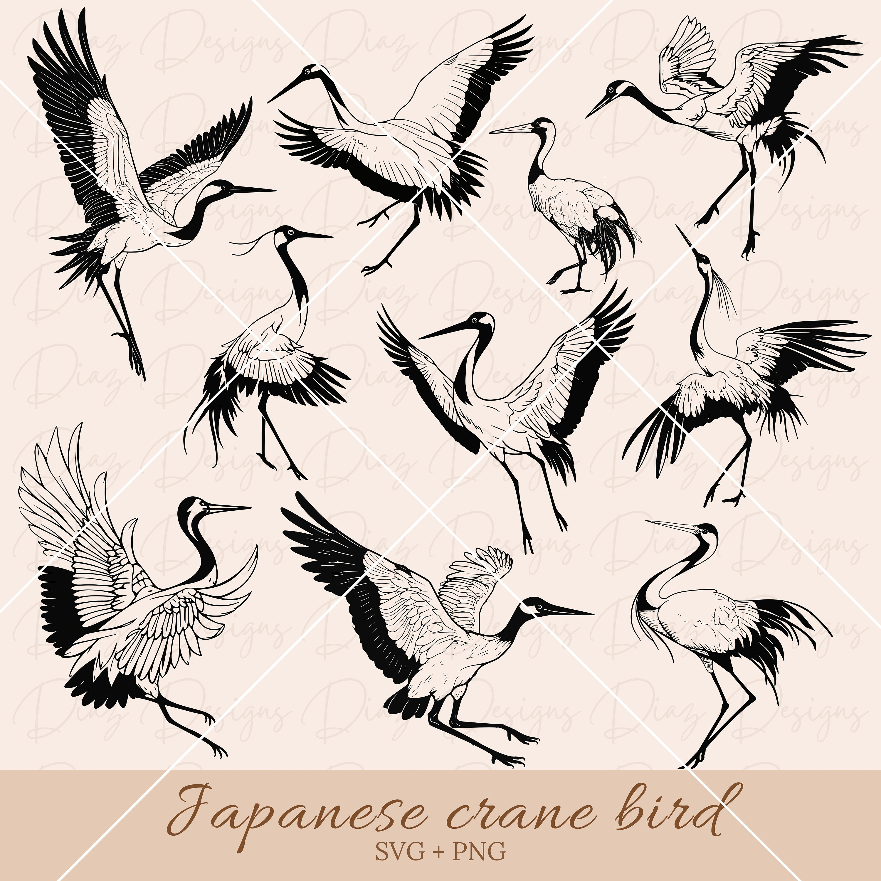 Buy Crane Png Online In India - Etsy India