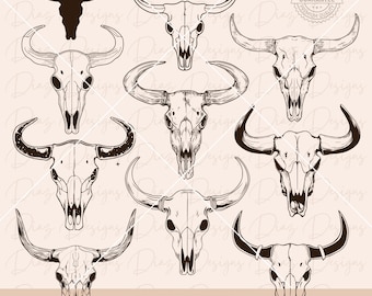 Cow skull wild west svg, longhorn skull png, bull skull cut file, desert cow lover clipart, southwest png, western cow cricut,  howdy svg.