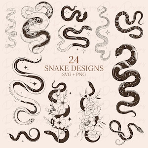 Desenho de cobra svg, cobras png, cobras clipart, répteis svg, tatuagem png, desenho de tatuagem de cobra svg, flores de cobra svg.