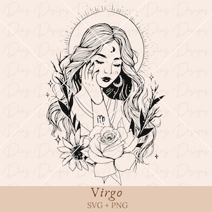 Signo zodiaco virgo svg, simbolo virgo svg, archivo corte zodiaco virgo , horoscopo virgo svg, astrologia png, virgo clipart, virgo vector.