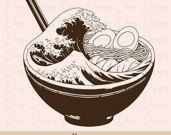 Ramen svg cut file, ramen png, ramen clipart, ramen cricut, japanese food svg, food noodles clipart, ramen noodles svg, ramen bowl svg