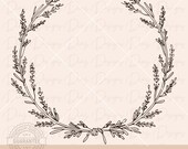 Flores lavanda marco svg, circulo lavanda clipart, flores silvestres clipart, monograma flor lavanda svg, ramo flores lavanda redonda png.