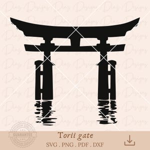 Traditional japanese Torii Gate svg, japanese torii clipart, Asian Shinto torii gate cricut, Japanese Culture, oriental shrine png, zen svg.