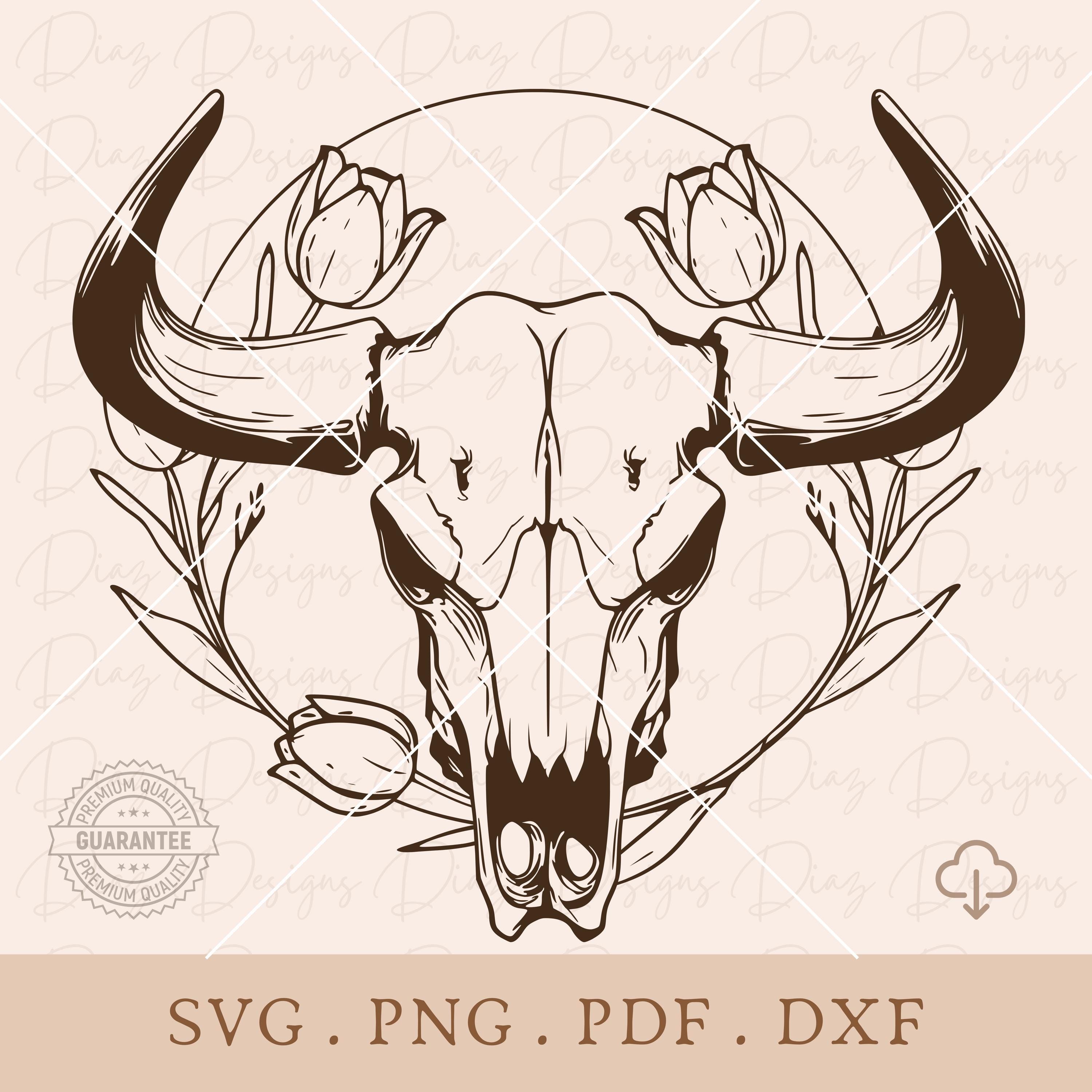 Cráneo de vaca negra - Etsy México, image size:3000x3000