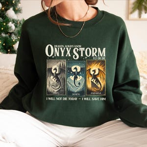 Dragon Book Lover Sweatshirt, Soft Cotton, Relaxed Fit (Unisex S-XXL) image 2