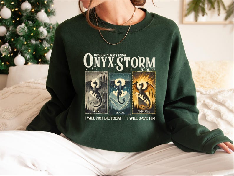 Dragon Book Lover Sweatshirt, Soft Cotton, Relaxed Fit (Unisex S-XXL) image 2