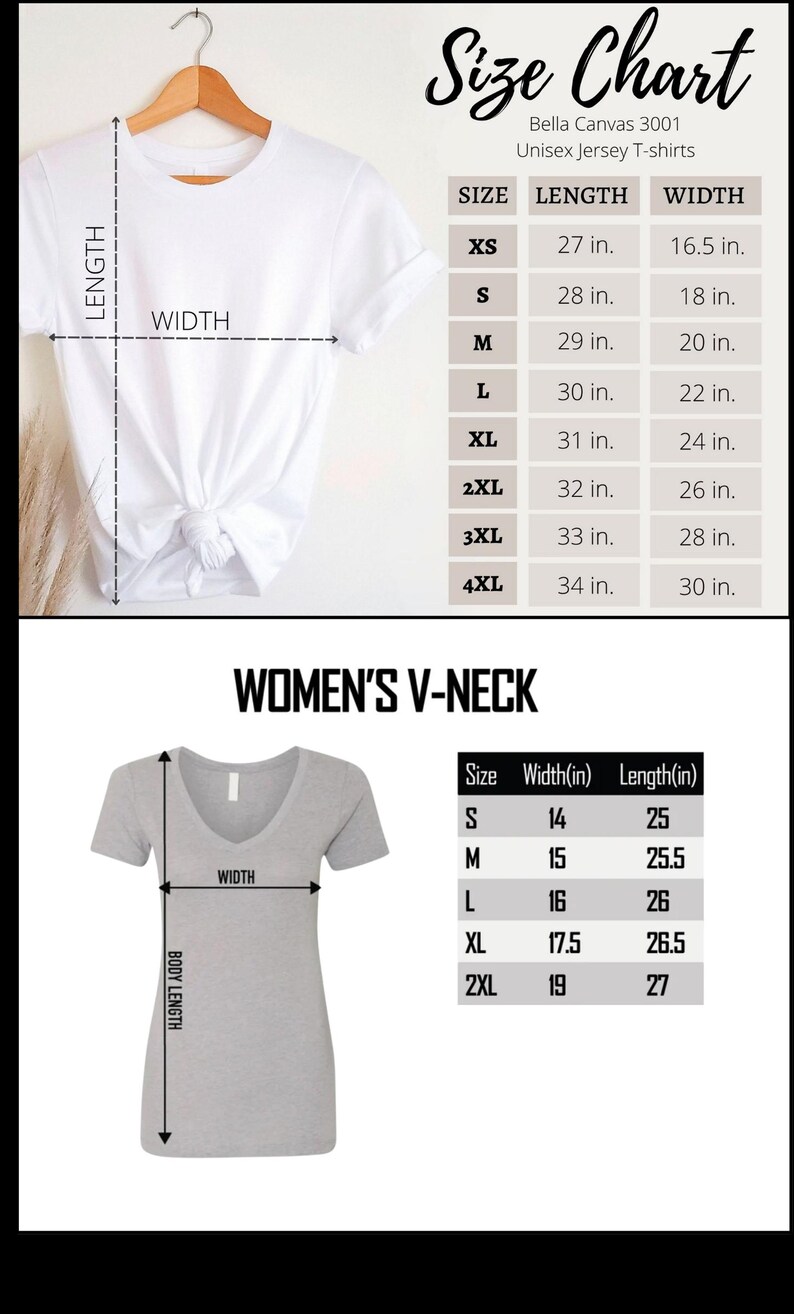 a women's v - neck t - shirt with measurements