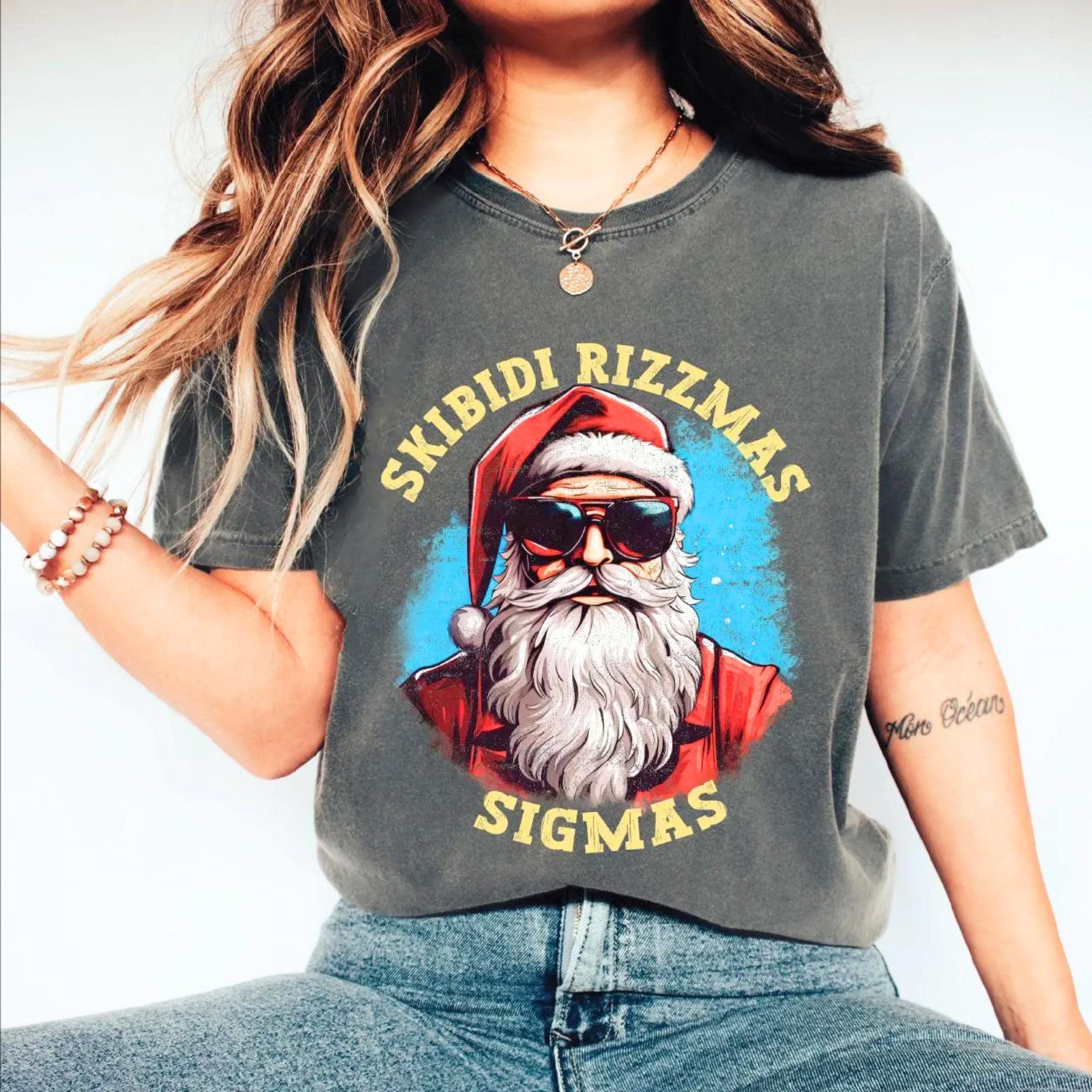 Custom Design Skibidi Rizzmas Shirt, Merry Rizzmas Shirt, Sigma Santa ...