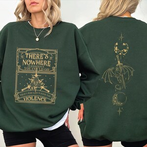 Violet Sorrengail Dragon Sweatshirt - Soft Cotton, Casual Fit image 1