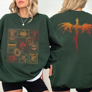 ATTENTIONROWのThin Flame Embroidered Regular Long Sleeve Apparel - In Flames Shop