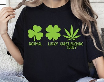 Lucky Shirt, Shamrock Shirt, Saint Patricks Day, Patricks Shamrock, Four Leaf Clover