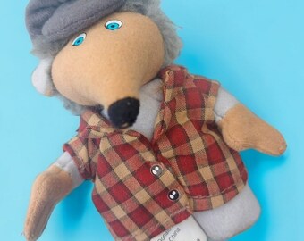 Womble Bungo Mcdonalds plush toy stuffed animal handyman carpenter gift for builder gift for Easter cute small gift