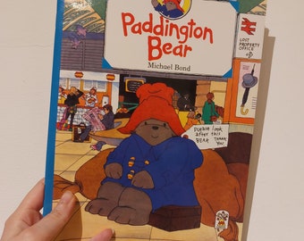 2000 Paddington Bear paperback book London underground gift idea Paddington Station London souvenir gift teddy bear