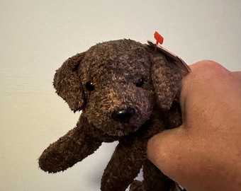 plush ty beanies brown cute pup stuffed animal toy