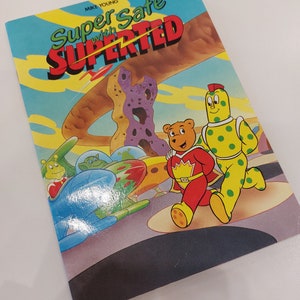 Retro Superted book vintage children's book gift idea for him gift idea for her