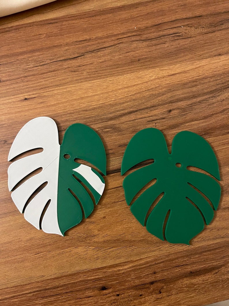 3D Printed Monstera Magnetic Coaster Coaster Plant Magnetic Monstera Coaster for Stylish Home Decor Mother's Day Gift, Birthday Gift image 9