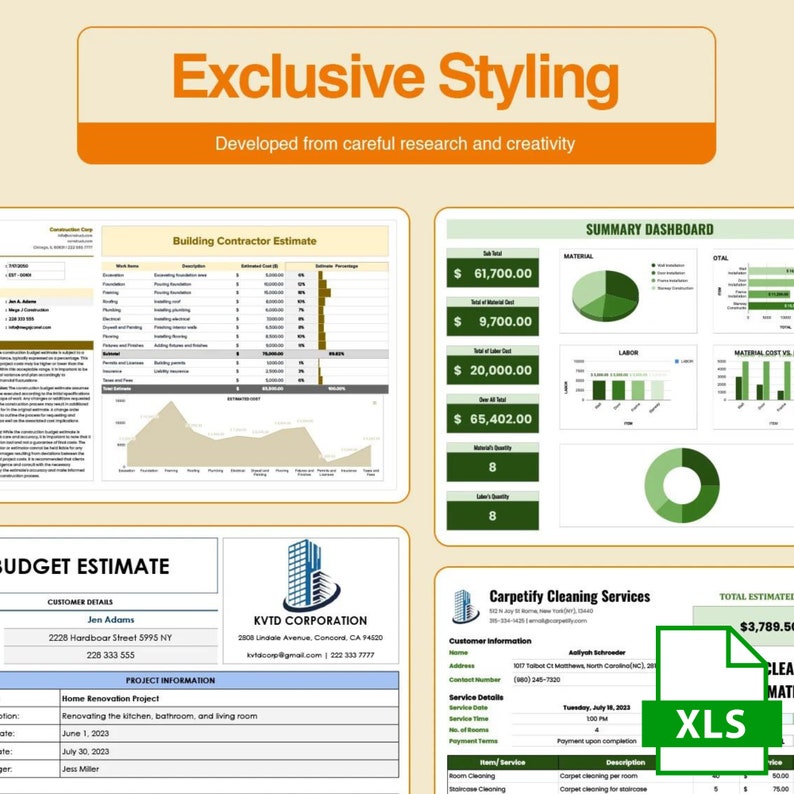 40+ Ultimate Estimation Template Bundle Design in Excel Format. Easily ...