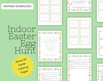 Indoor Easter Egg Hunt | Easter Scavenger Hunt | Easter Activity | Easter Games For Kids | Easter Printables | Activites For Kids