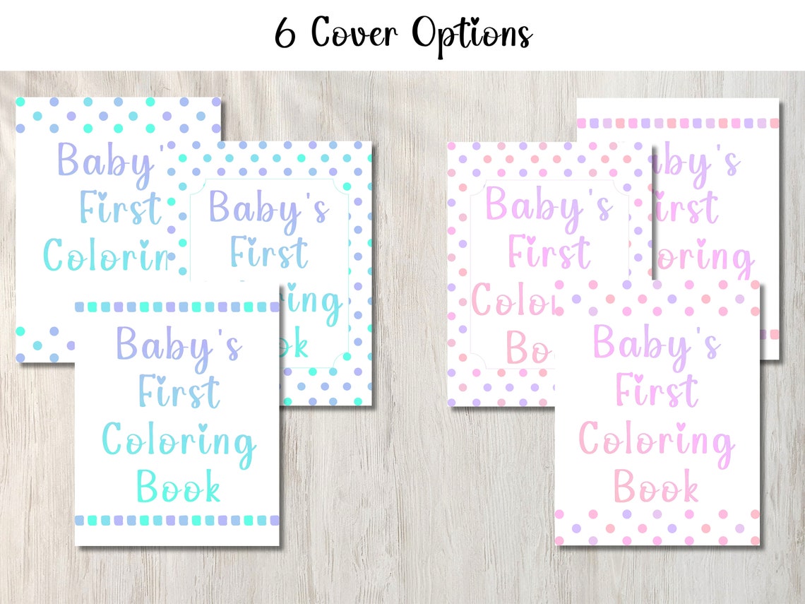Baby's First Coloring Book , ABC Book Baby Shower Game, Baby Shower ...