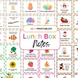 Nota pranzo stampabile / Regalo per bambini / Carte di incoraggiamento / Mini note / Carte Lunch Box / Carte di gentilezza / Notecard pranzo