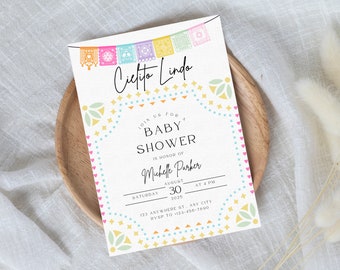 Cielito Lindo Baby Shower Invite | Cielito Lindo Invitation | Cielito Lindo Invite | Cielito Lindo | Editable Template | Instant Download
