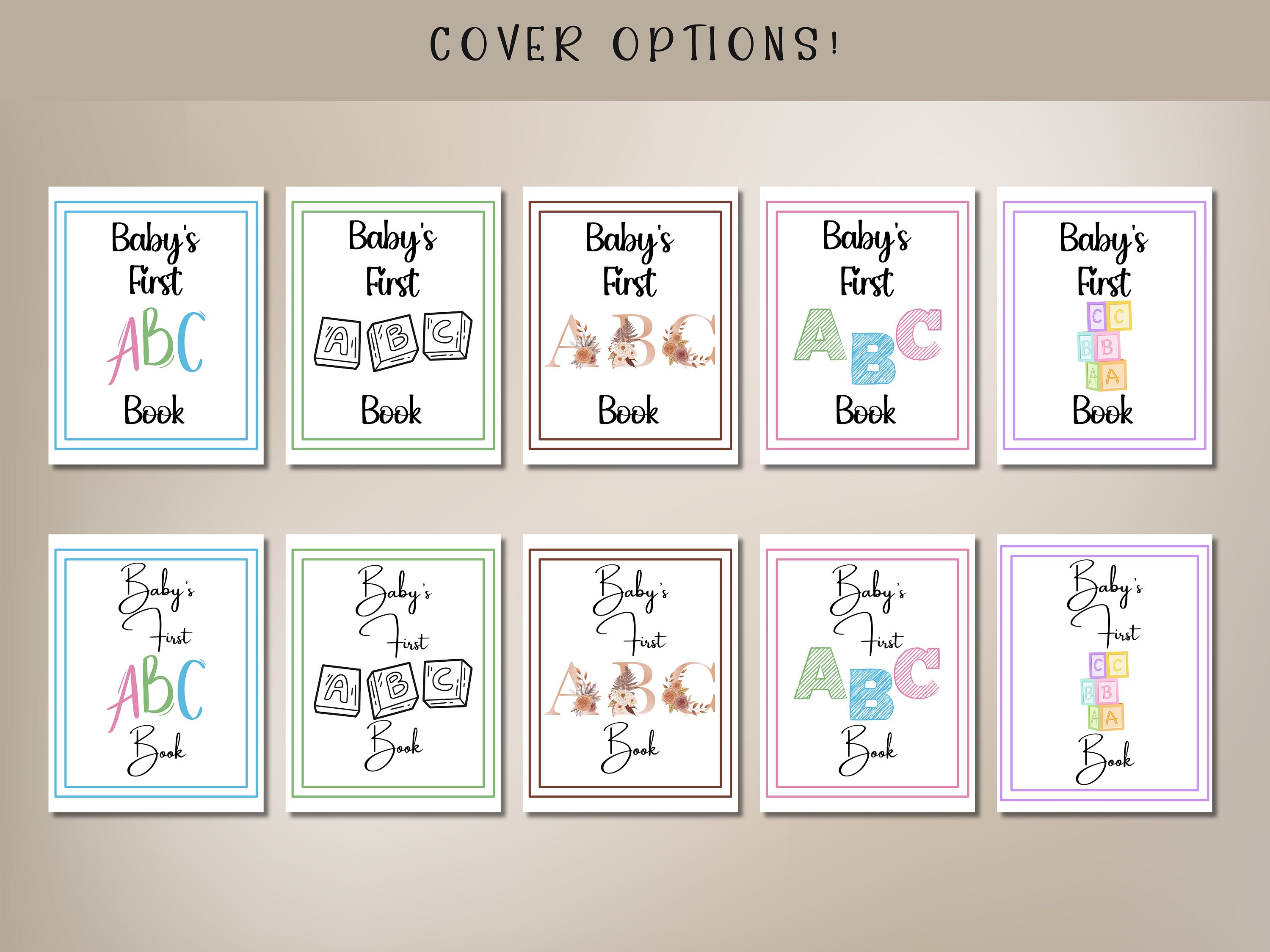 Blank ABC Book Baby Shower Game Baby Shower Coloring Pages Alphabet Blank abc book baby shower game baby shower coloring pages alphabet