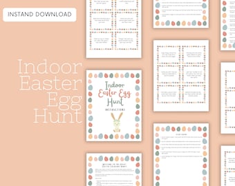 Indoor Easter Egg Hunt | Easter Scavenger Hunt | Easter Activity | Easter Games For Kids | Easter Printables | Activites For Kids