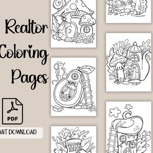 Open House Supplies | Open House Kids Activity Coloring Book | Real Estate Activity For Kids | Kids Coloring Book | Realtor Coloring Book