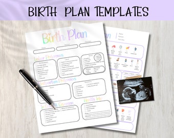 Custom Birth Plan | Birth Plan Template | Doula Package | Unmedicated Birth | Editable Birth Plan | Birth Preference | Natural Birth