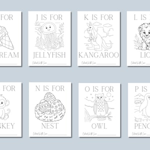 Teach the little one the alphabet in a creative and memorable way. With each letter turned into a masterpiece by your guests, this Alphabet Coloring Book becomes a cherished educational tool and a treasured memento.