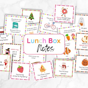 Notizen zum Mittagessen, Lunch Box Karten, Witz Lunch Box Notizen, Ermutigungskarten, Printables unterrichten, Notizen für Schulanfang, Notizen für Kinder