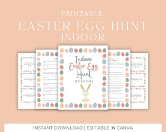 Indoor Easter Egg Hunt | Easter Scavenger Hunt | Easter Activity | Easter Games For Kids | Easter Printables | Activites For Kids
