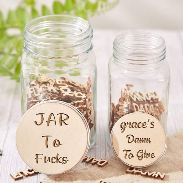 Fucks To Give Jar,Glass Jar Of Wooden Fucks,My Fucks To Give,Give A Damns,Hugs To Give,Jar Of Funny Words,Jar Gag Funny Gift,Gift To Friend
