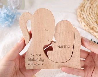 Personalized Wooden Mother's Day Puzzle,Wooden Mom And Daby Puzzle,1st Mother's Day Gift From Baby,Gift For Mom,New Mom Gift,Gifts for Nana