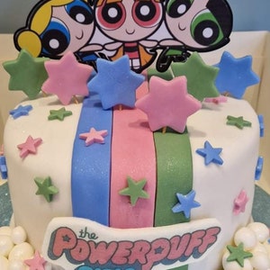 Adorno para tarta de Las Chicas Superpoderosas