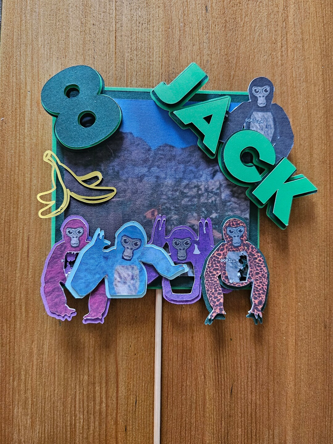 Gorilla Tag 3d Cake Topper - Etsy