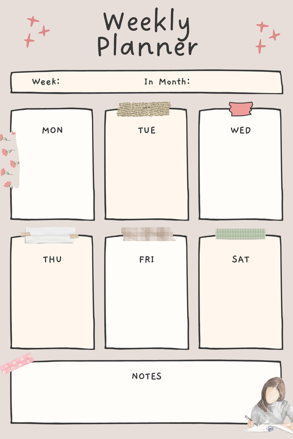 Digital Planner Template Etsy Digital Planner Template Etsy