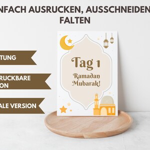 Ramadan Kalender für Kinder zum Ausdrucken, Geschichten über Islam, Deutsch, German, PDF, Printable image 3