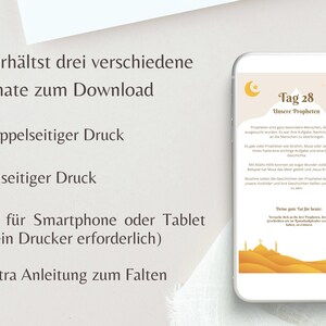 Ramadan Kalender für Kinder zum Ausdrucken, Geschichten über Islam, Deutsch, German, PDF, Printable image 8