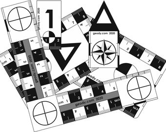 Scales, Rulers, and Markers for Forensic Photography of Crime Scenes and Archaeological Excavation Photography (Printable Set)